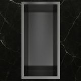 Hotbath &More Inbouwnis - 30 x 15 x 10 cm - Geborsteld Gunmetal PVD
