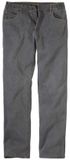 ATLAS FOR MEN Grijze jeans met elastische zijkanten Heren Verkrijgbaar in grote maten W40