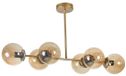 Merkloos Asir - Kroonluchter - Amber, goud en zwart - 90 x 15 x 65 cm