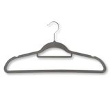 Kesper Kleerhangers 6 Stuks, Materiaal: Kunststof Abs, Afmetingen: 45,5 cm Breed, Kleur: Grijs, 16641