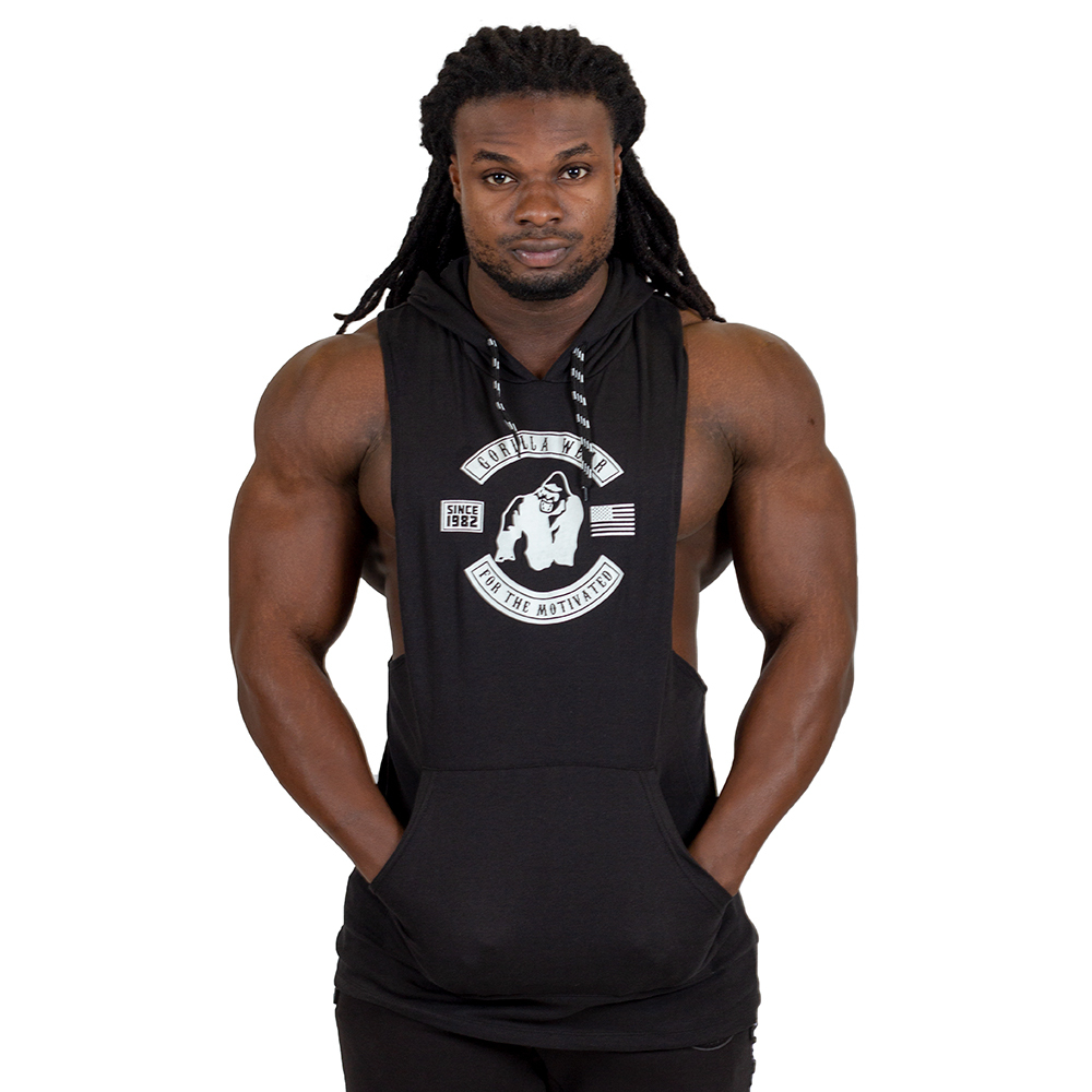 Gorilla Wear Lawrence Hooded Tank Top - Black - S