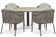 Santika Furniture Santika Amadora/Trino 140 cm dining tuinset 5-delig