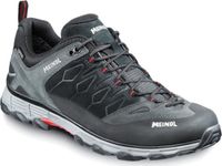 Meindl Lite Trail Gore-Tex Wandelschoen - Heren waterdichte lage wandelschoenen - Anthrazit/Rot