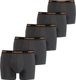 Head Set van 5 Heren Boxershorts Basic Katoen Dark Shadow M