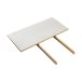 FDB Møbler Allonge C35S 95x45 cm linoléum gris clair – chêne naturel, vernis à base d’eau