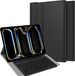 Cazy Tablet Hoes met Toetsenbord geschikt voor iPad Pro 13 (2025 / 2024) M5 / M4 - QWERTY Bluetooth Keyboard Case - Zwart