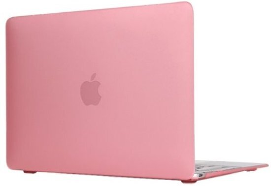 By Qubix Macbook 12 inch case van - Roze - Macbook hoes Alleen geschikt voor Macbook 12 inch model nummer: A1534 zie onderzijde laptop - Eenvoudig te bevestigen macbook cover