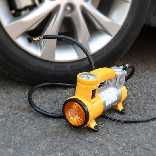 Portable Auto Tire Inflator Auto Luchtpomp Luchtcompressor met licht