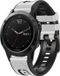 By Qubix - Geschikt voor Garmin bandje - 26mm Quickfit - leer + siliconen bandje - Wit - Geschikt voor Garmin Fenix 7X / 6X / 5X