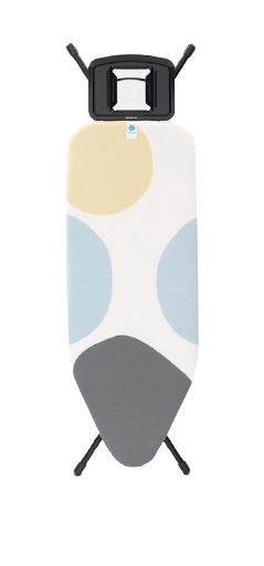Brabantia Full-size Ironing Board - 450 x 1240 mm - Height Adjustable - Cotton Cover - Steam Iron Compatible