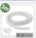 Quadrios 25CA745 Kabelslang 22 mm (max) Wit 3 m