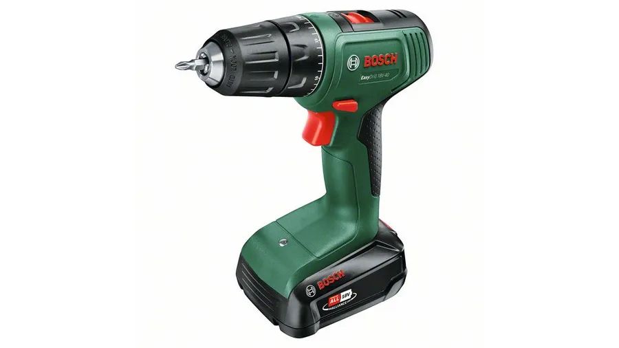 Bosch EasyDrill 18V-40 Accuschroefboormachine - 18V Li-Ion - 1630 RPM - Zwart/Groen
