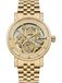 Ingersoll The Herald I00408 Automatisch herenhorloge met skeletwijzerplaat en roestvrijstalen armband, 40 mm, goud