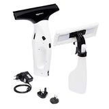 Amazon Basics Ruitenreiniger, vacuüm, set, met oplaadbare lithiumaccu, voor rames, tegels, spiegels en douchewanden, inclusief stekker voor EU/VK/VS/Japan, 12,6 x 27,99 x 33,81 cm