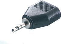 Vivanco 46064 tussenstuk voor kabels 3.5 mm 2 x 3.5 mm Zwart