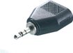 Vivanco 46064 tussenstuk voor kabels 3.5 mm 2 x 3.5 mm Zwart