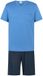 Mey Korte Tweedelige Pyjama Mic Blue Heren L