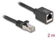 Delock Network Extension Cable RJ45 plug to RJ45 jack Cat.6A S/FTP 2 m black
