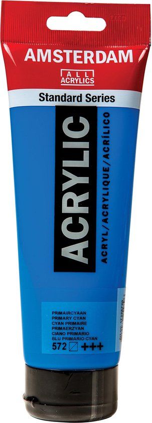 Amsterdam Acrylverf - 572 Primaircyaan - 250 ml