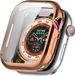 By Qubix - Apple Watch TPU case - Champagne / Rosé goud - Geschikt voor Apple Watch 46mm