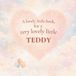 A Lovely Little Book, for a Very Lovely Little Teddy: A beautiful bedtime story to let Teddy know just how much you love him