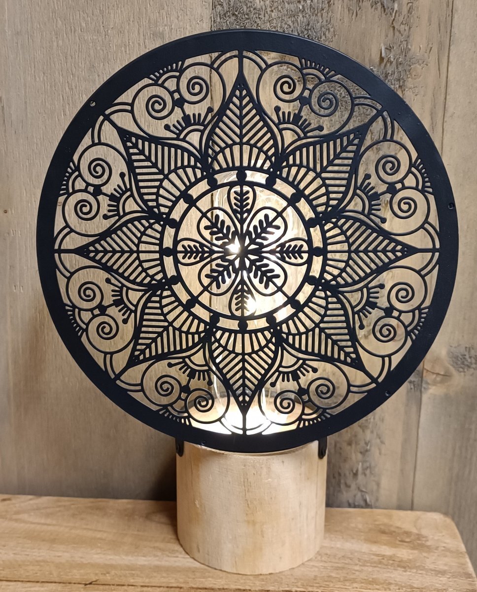 HOME&DECO Dream Living Decoratieve tafel ledlamp Mandala