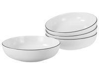 Creatable Allround Black Line 4-delige Poke Bowl-set van porselein