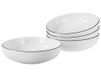 Creatable Allround Black Line 4-delige Poke Bowl-set van porselein