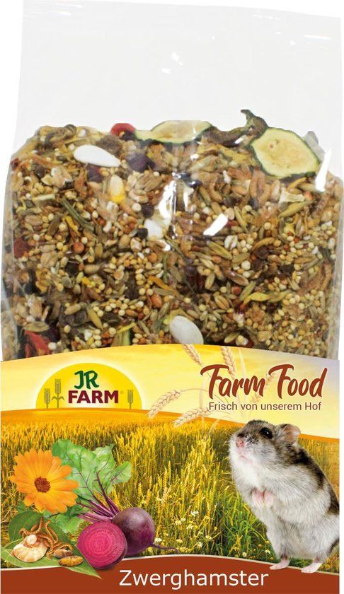 JR Farm Food Dwerghamster Volwassen - 6x500g