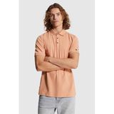 Cast Iron slim polo oranje
