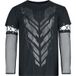 Chemical Black Gothic Shirt met lange mouwen Druvane Top Mens Black S tot 4XL voor Mannen zwart
