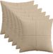 vidaXL Kussensloop ALMELO Taupe 45 x 45 cm (6 stuks)