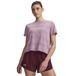 Under Armour UA Velociti Shortsleeve-PNK Dames Sportbroek - Mauve Roze - Reflective