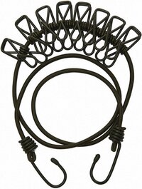 Bellatio Camping waslijn - Groen - Elastiek - 111 cm