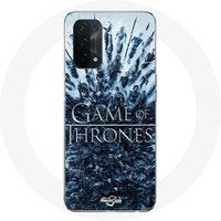 Maniacase Hoesje voor Oppo A74 5G Game of Thrones seizoen 8 Aflevering 1 De IJzeren Troon Personages logo Grey