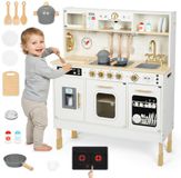 Mamabrum Houten kinderkeuken met ledverlichting, interactief speelgoed, XXL