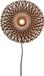 GOOD&MOJO Kalimantan Wandlamp - Bamboe/Zwart - Ø30cm - Bruin - Binnen Modern