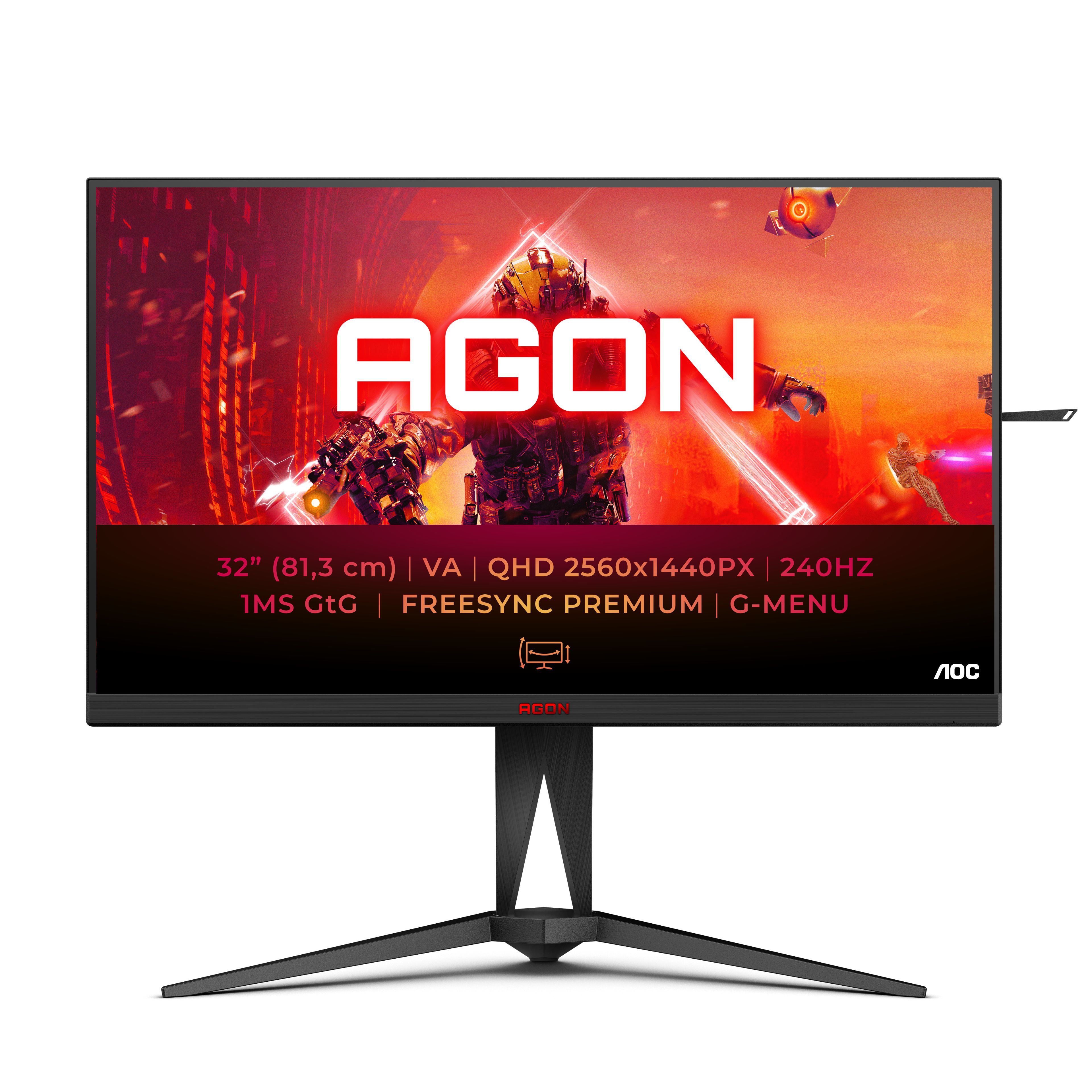 AOC AGON 5 AG325QZN/EU 31.5" QHD 240Hz Gaming Monitor