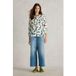 White Stuff Sophie Organic Cotton Shirt Ivory Print