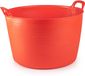PLASTICFORTE Flexibele kuip of emmer - rood - 75 liter - kunststof - 58 x 55 cm