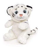 Uni-Toys Witte tijger plushie-16 cm (hoog) pluche wilde dier pluche dier, knuffeldier, EW-20151