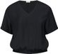 s.Oliver Blouse structurée O-shape Femme Noir Viscose