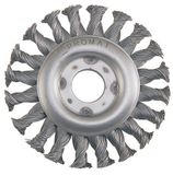 Promat/Tecwerk Ronde staaldraadborstel | d. 115 mm draaddikte 0,5 mm | RVS-draad 12 mm | 12500 min-¹ - 4000841207