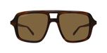 Gucci Lunettes de soleil femme GG2052S Havane Pilote Marron 53mm