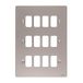 Schneider Electric GUG12GPN Ultimate Grid System platte plaat, 12 versnellingen, frame Pearl nikkel