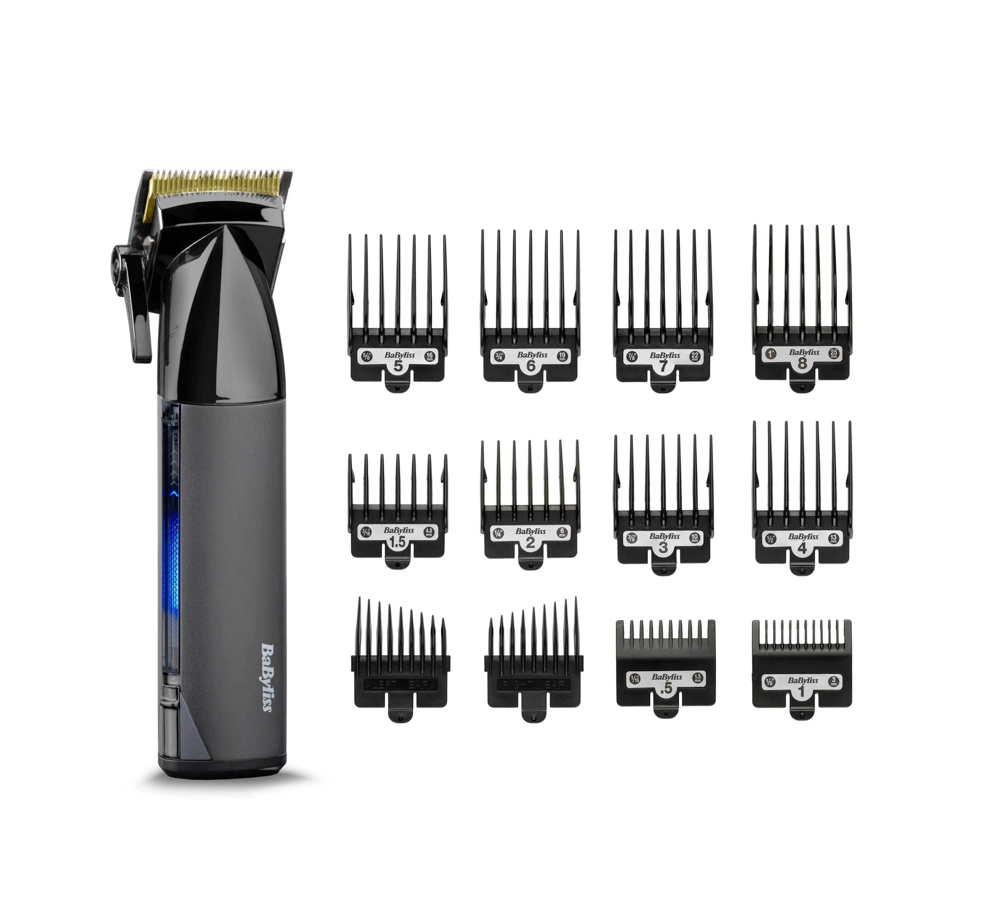 BaByliss Super-X Metal Tondeuse E991E - Titanium Blades - 180 min - Black/Chrome