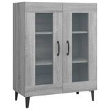 vidaXL Dressoir, grijs Sonoma, 69,5 x 34 x 90 cm, houtvezel