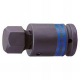 KING TONY 609522 6-punts slagcontactdoos, 22 x 87,5 mm, 3/4"
