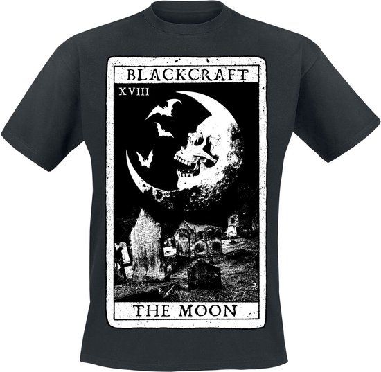 Blackcraft Cult The Moon Tarot Tee Heren T-shirt - zwart - M