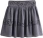 Next - Dames - Rara minirok met borduursel met spiegeldetail - Washed Steel Blue
